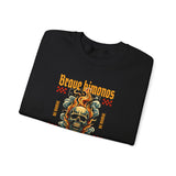 Brave Bimonos Skull Crewneck Sweatshirt — Fight The Noise Graphic Pullover