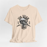 Brave Skull & Snake Tee — Vintage Motorcycle Rock Graphic T-Shirt
