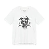Brave Skull & Snake Tee — Vintage Motorcycle Rock Graphic T-Shirt